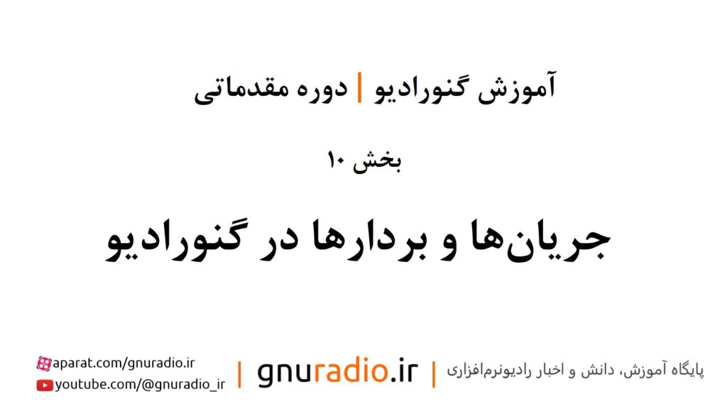 قسمت 10 | جریان‌ها و بردارها در گنورادیو